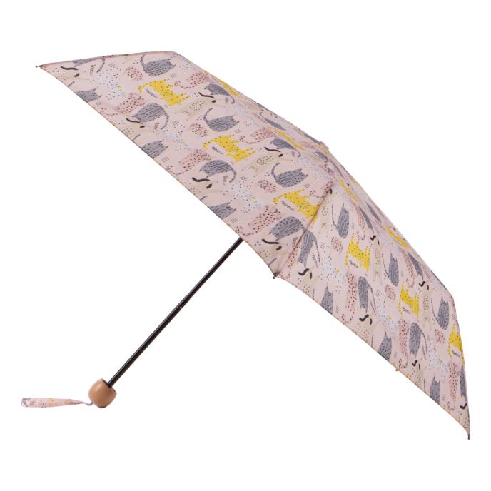 totes ECO-BRELLA® Supermini Dotty Cats Print Umbrella (3 Section) Extra Image 1